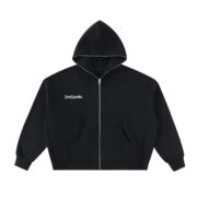 notpublic Fleeced Full-Zip Boxy Hoodie